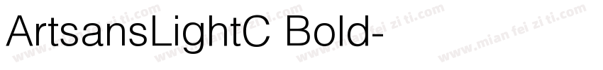 ArtsansLightC Bold字体转换